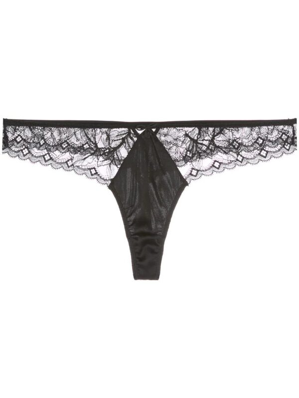 Fleur Du Mal  Gardenia lace thong