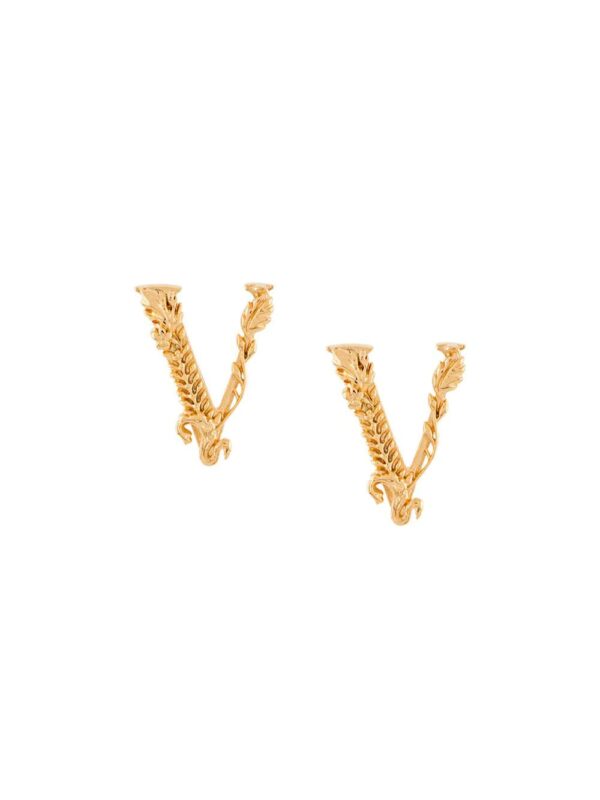 Versace  Virtus embossed earrings