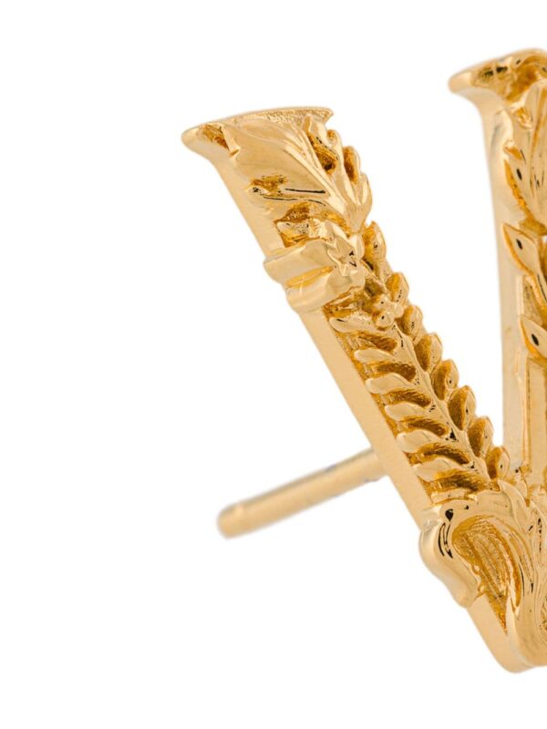 Versace  Virtus embossed earrings - Image 2