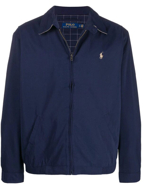Polo Ralph Lauren  embroidered logo zip-up jacket