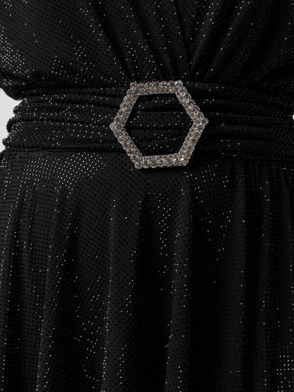 Philipp Plein belted long-sleeve mini dress - Image 4
