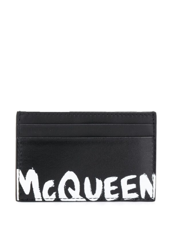 Alexander McQueen logo stamp cardholder