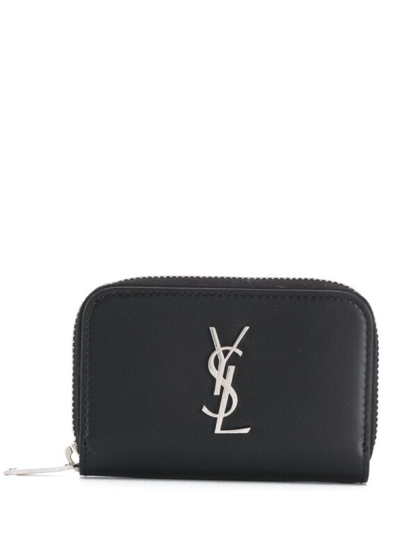 Saint Laurent YSL logo zipped purse
