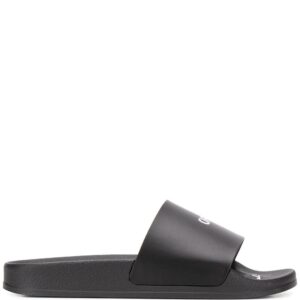 Off-White  contrasting logo slides
