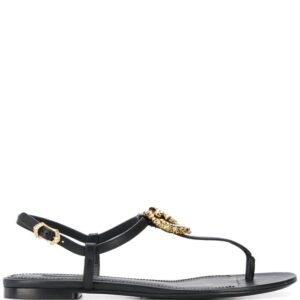 Dolce & Gabbana  logo plaque T-bar sandals