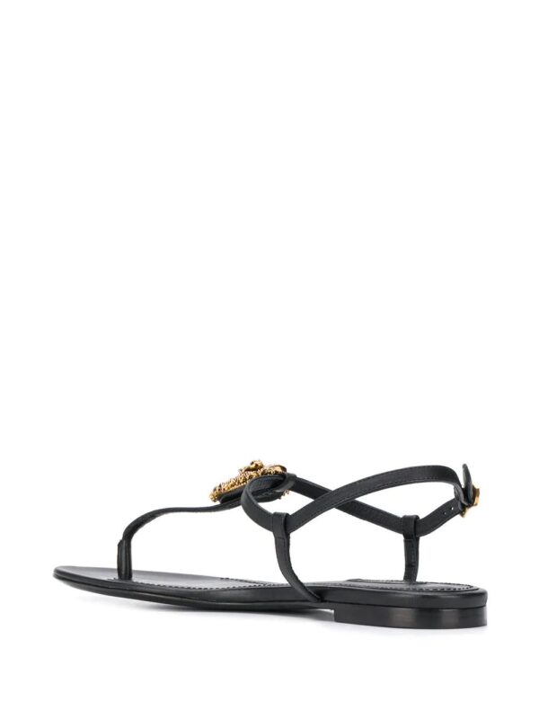 Dolce & Gabbana  logo plaque T-bar sandals - Image 3