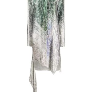 Off-White  Spiral asymmetric shirt dress