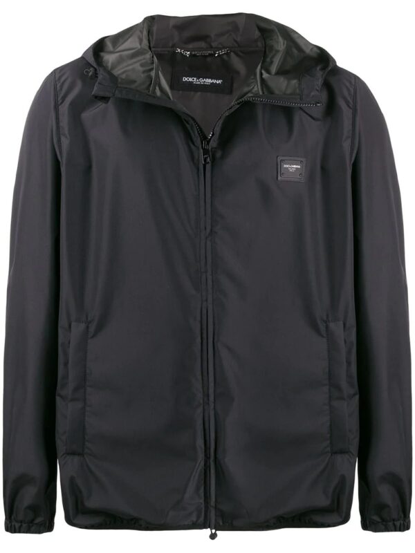 Dolce & Gabbana  logo plaque hooded jacket
