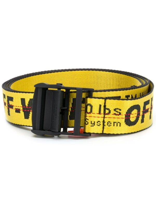 Off-white logo print belt