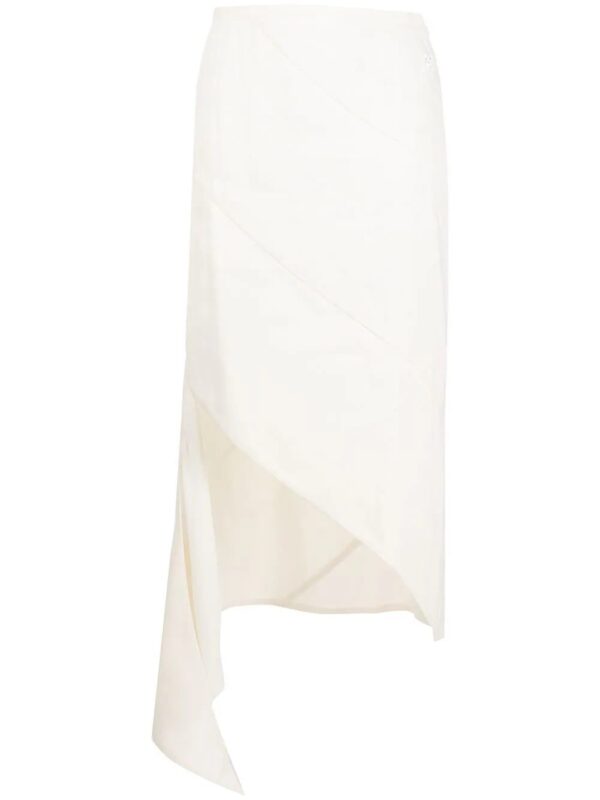 Off-White  draped asymmetric pencil skirt