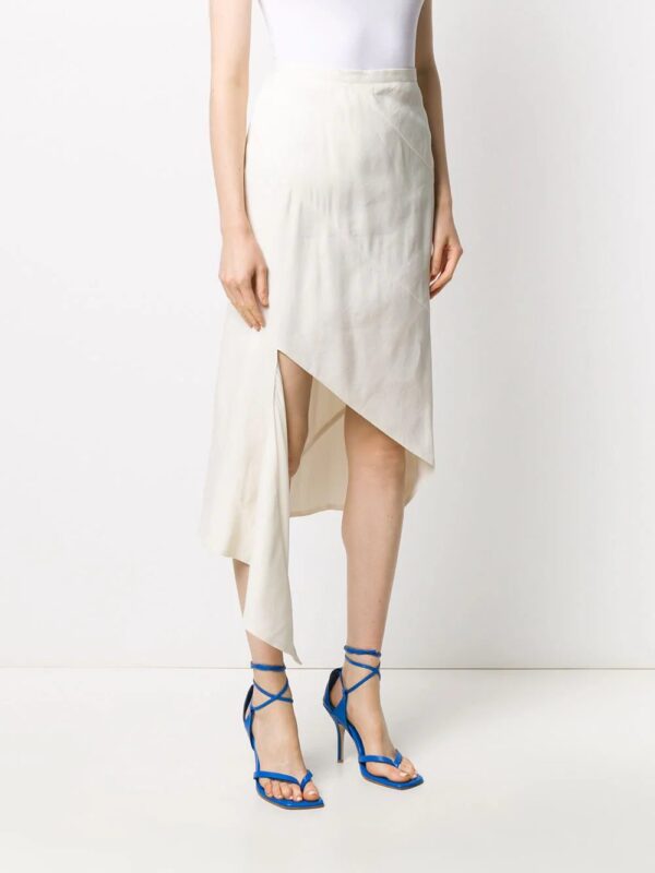 Off-White  draped asymmetric pencil skirt - Image 3