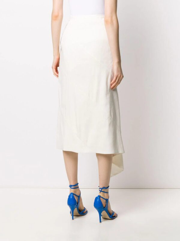 Off-White  draped asymmetric pencil skirt - Image 4
