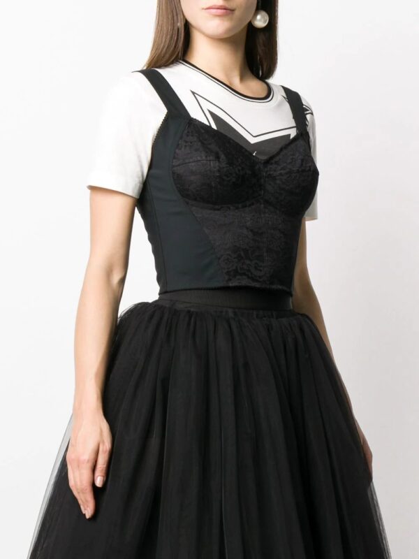 Dolce & Gabbana  floral lace bustier top - Image 3