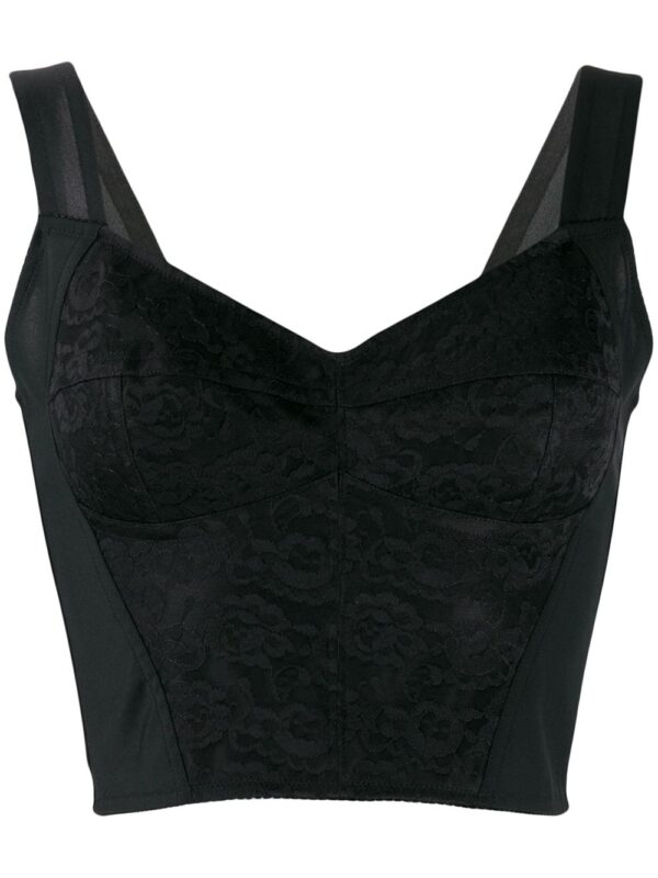 Dolce & Gabbana  floral lace bustier top