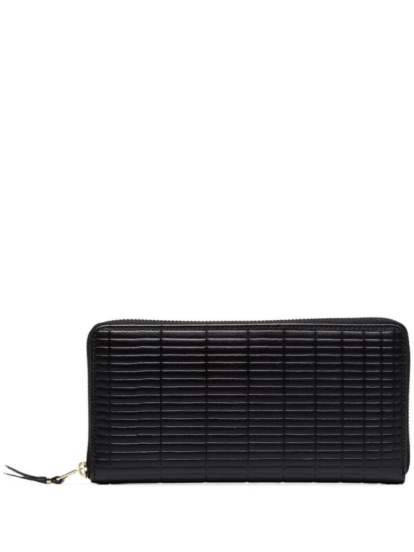 Comme Des Garçons Wallet  black brick large leather wallet