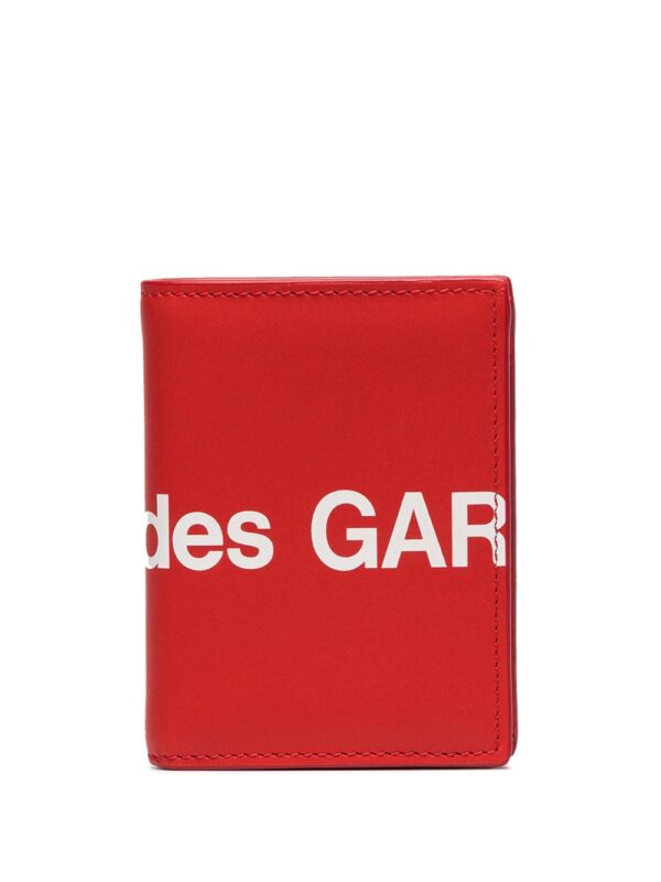 Comme Des Garçons Wallet  large logo print wallet