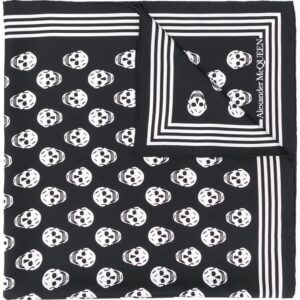Alexander McQueen  skull print silk scarf