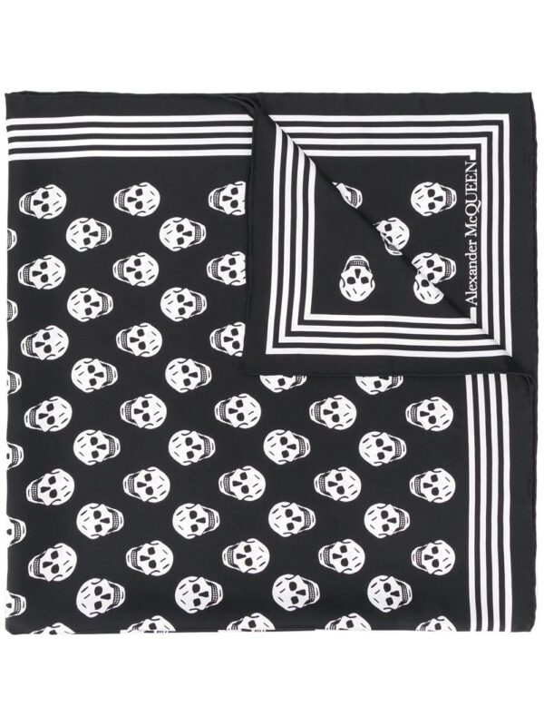 Alexander McQueen  skull print silk scarf