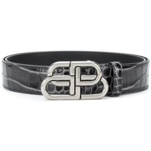 Louis Vuitton large BB crocodile-embossed belt