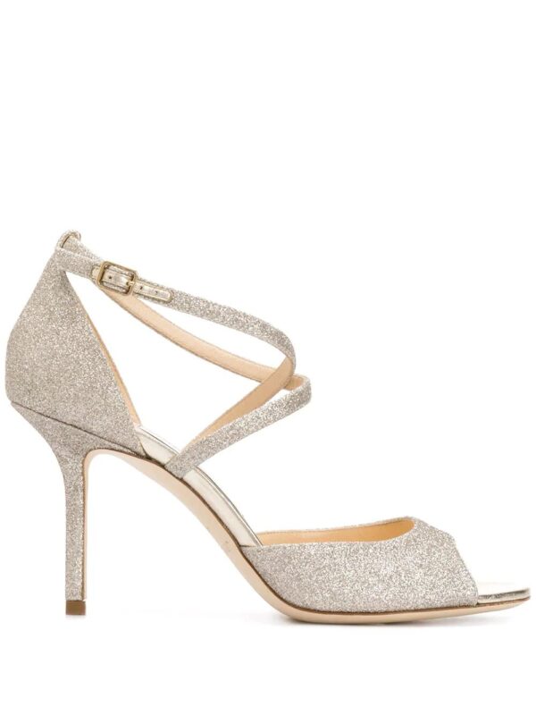 Jimmy choo  Emsy 85mm glitter sandals