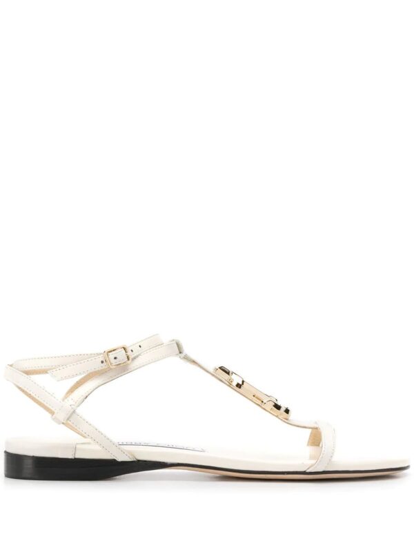 Jimmy Choo  Alodie logo flat sandals