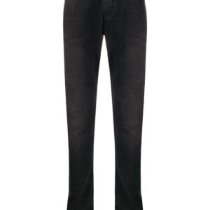 Alexander McQueen  dragon patch slim-fit jeans