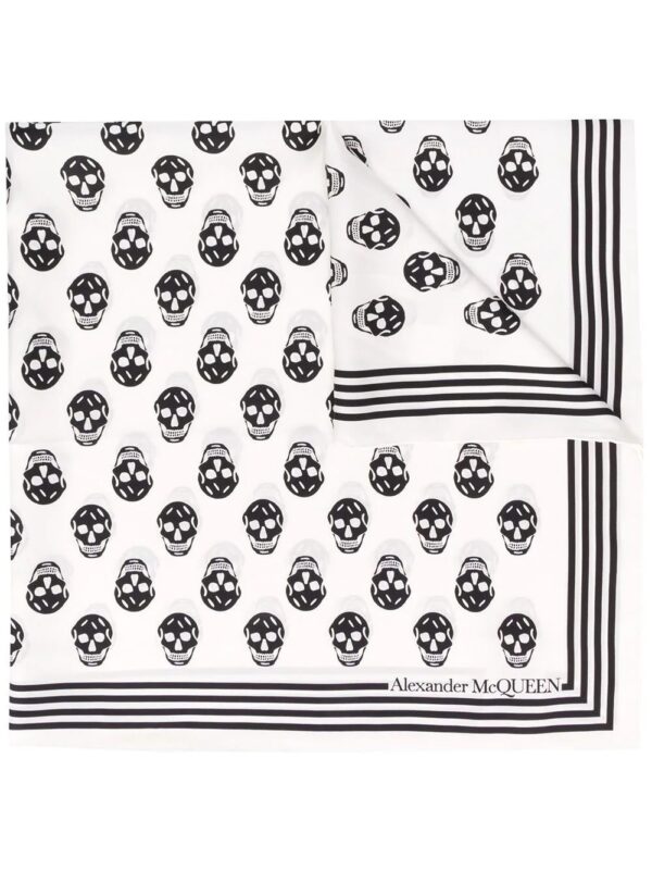Alexander McQueen  Biker Skull print scarf