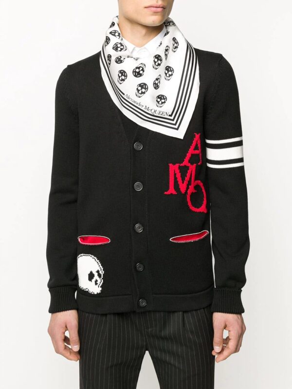 Alexander McQueen  Biker Skull print scarf - Image 2