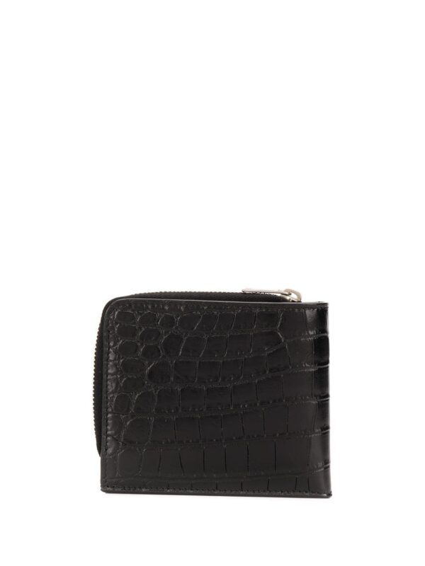 Saint Laurent matte crocodile embossed zip-around wallet - Image 2