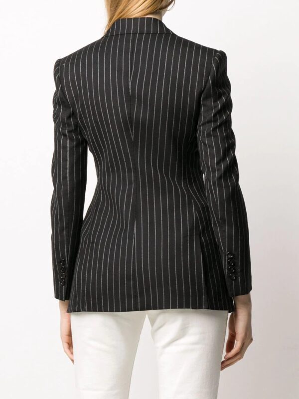 Dolce & Gabbana  pinstriped single button blazer - Image 4