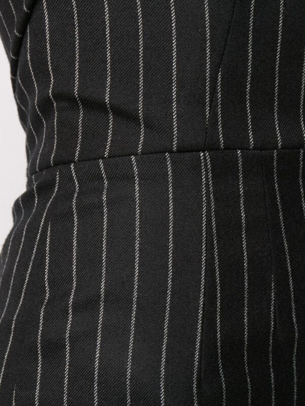 Dolce & Gabbana pinstriped strapless midi dress - Image 6
