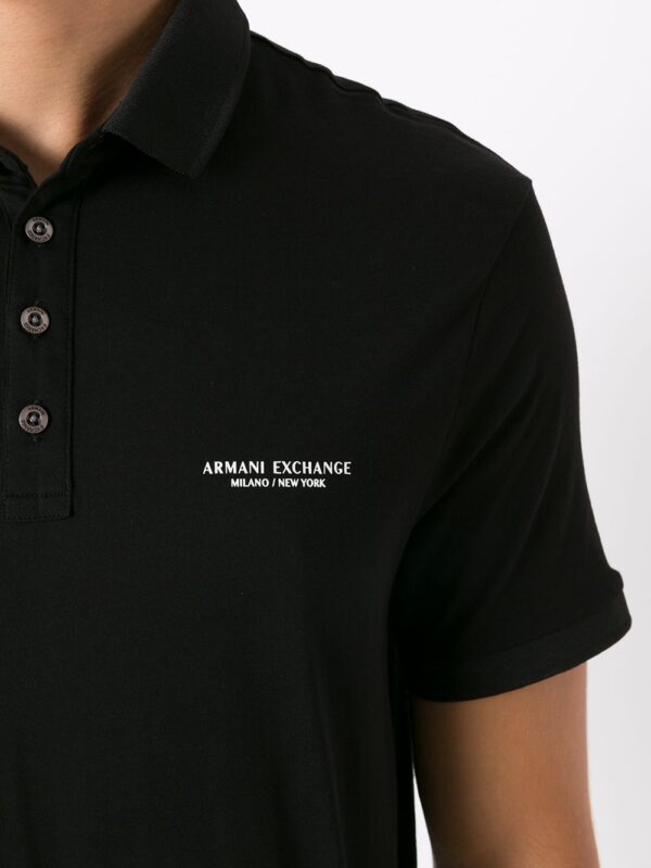 Armani Exchange logo-print polo shirt - Image 5