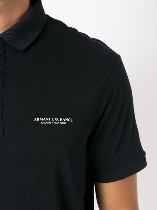 Armani Exchange logo-print polo shirt - Image 5