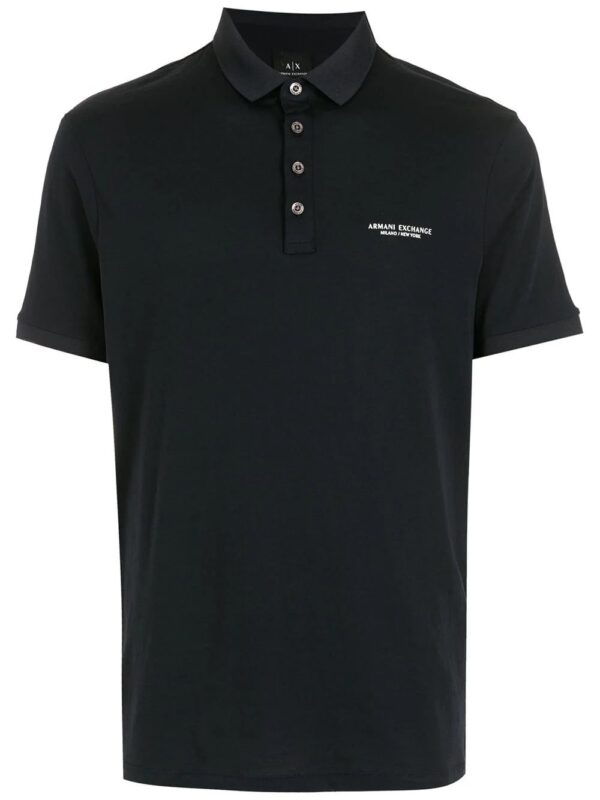 Armani Exchange  logo-print polo shirt