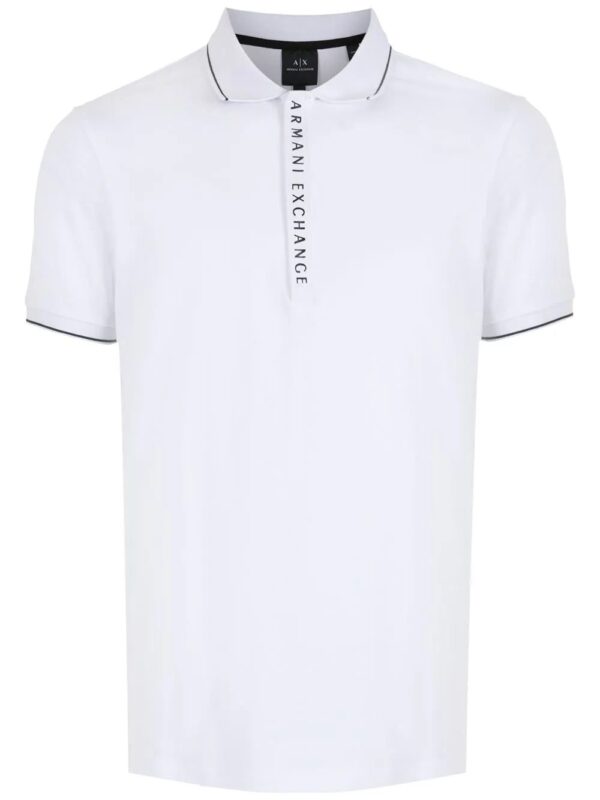 Armani Exchange  logo-print cotton polo shirt