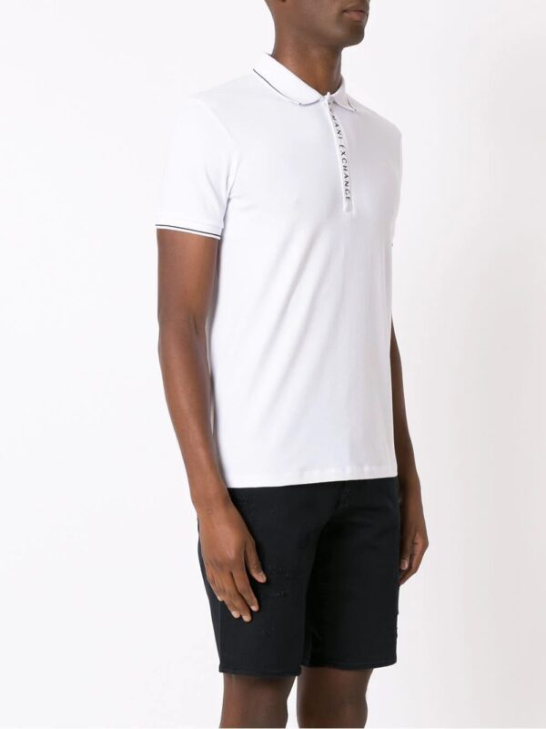Armani Exchange  logo-print cotton polo shirt - Image 3