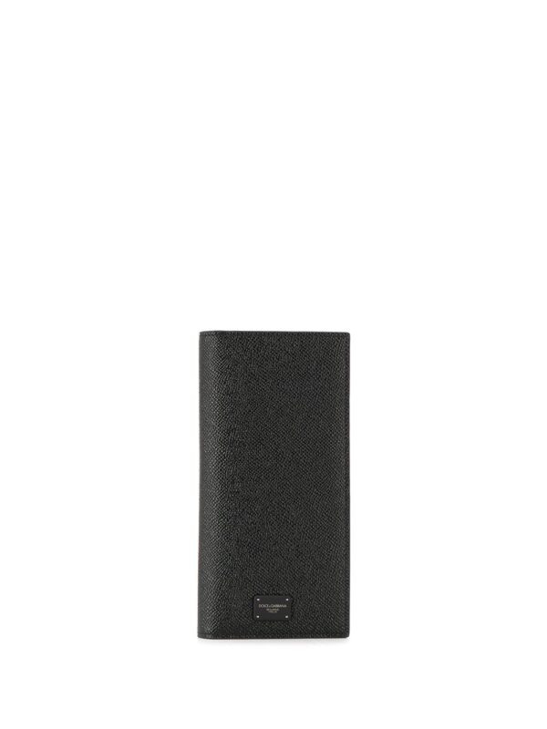 Dolce & Gabbana logo-tag leather vertical walle