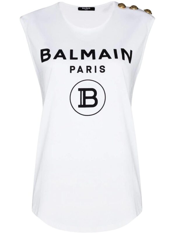 Balmain  logo-print top