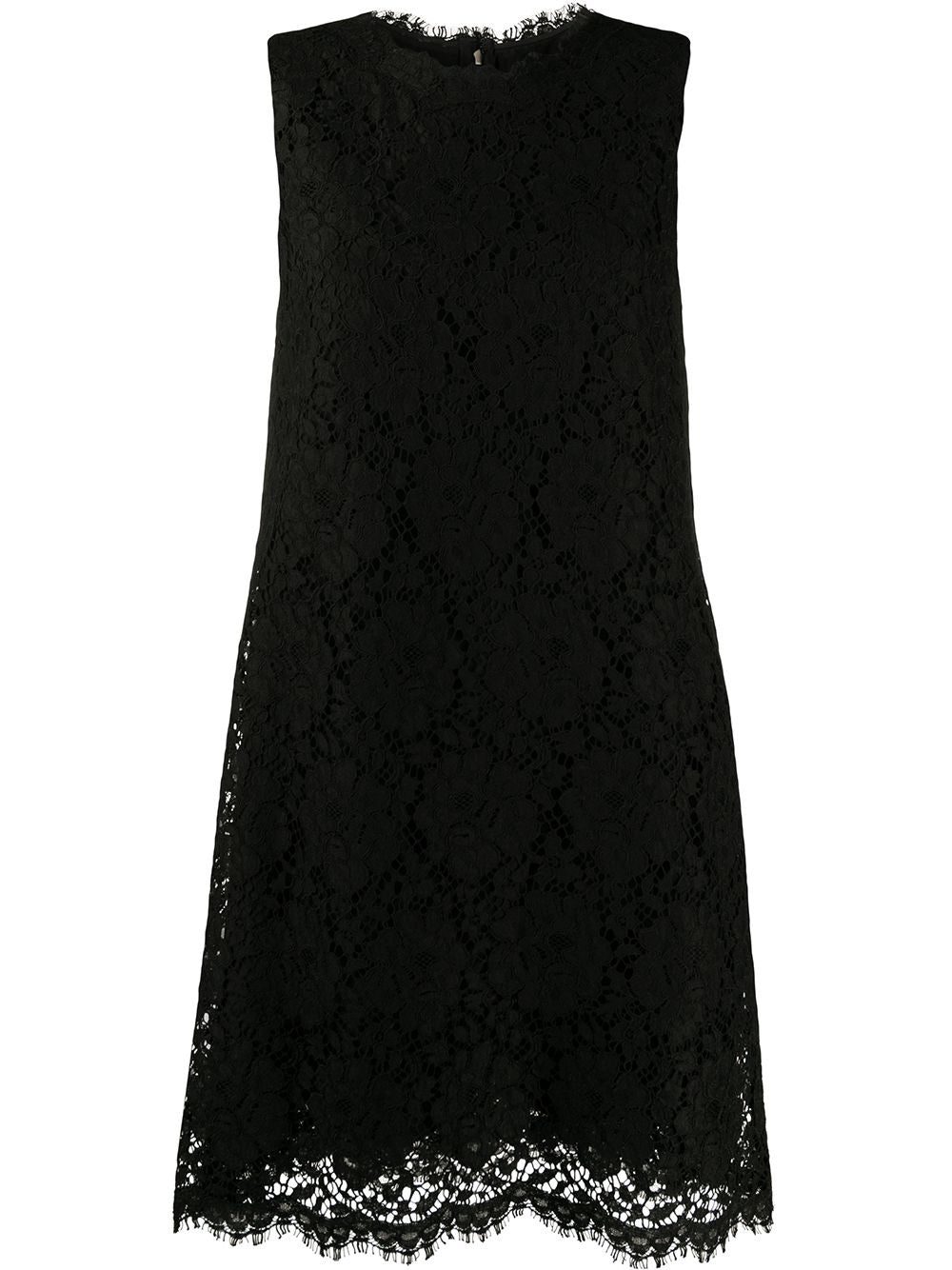 Dolce & Gabbana lace-overlay sleeveless minidress