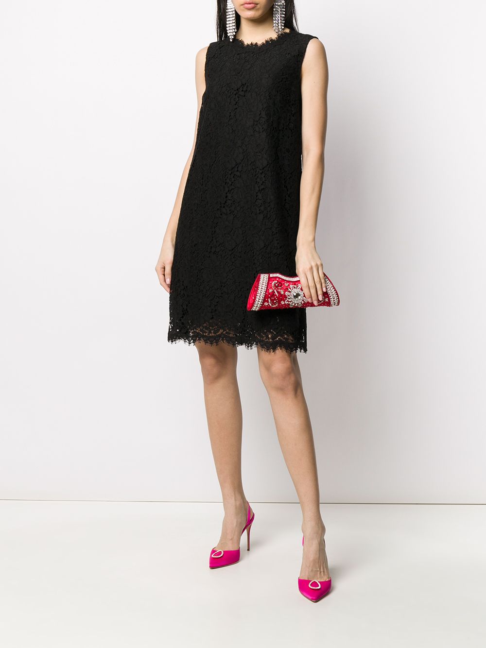 Dolce & Gabbana lace-overlay sleeveless minidress - Image 6