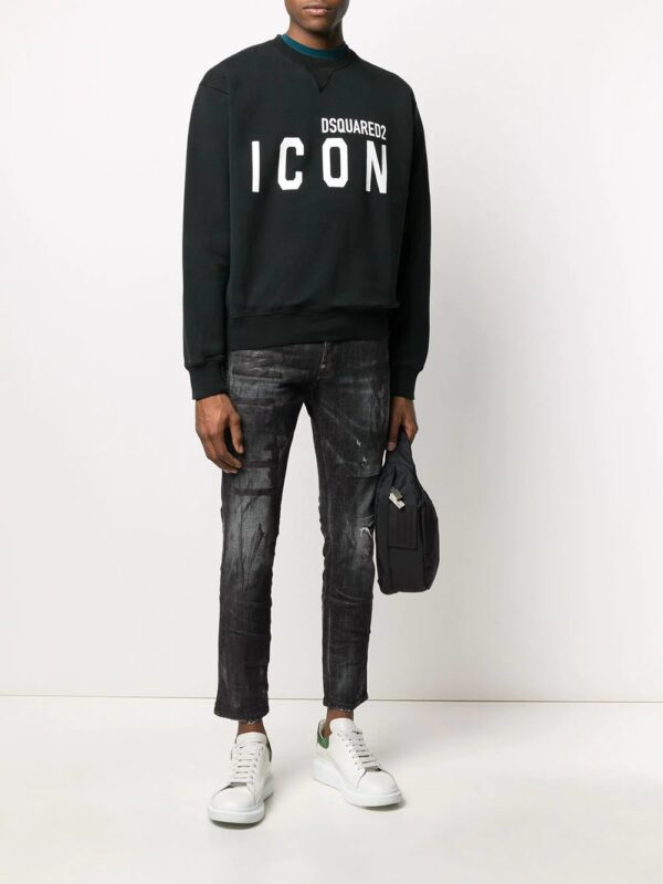 Dsquared2  Icon-print crew neck sweatshirt - Image 2