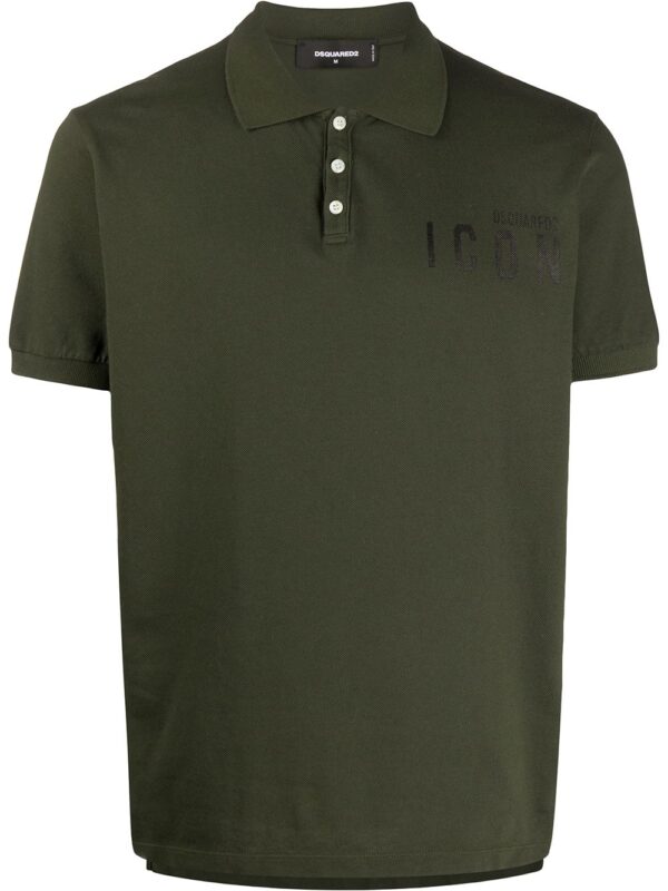 Dsquared2  Icon slogan cotton polo shirt