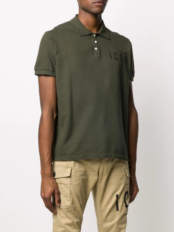 Dsquared2  Icon slogan cotton polo shirt - Image 2