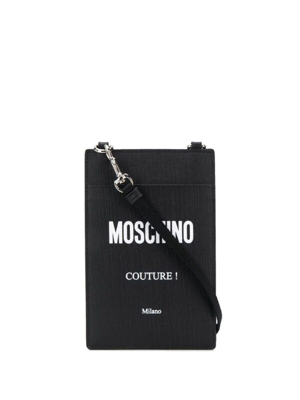 Moschino  strap logo card holder