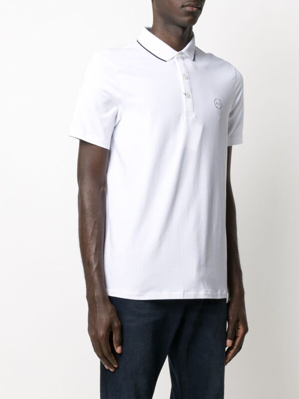 Armani Exchange embroidered logo polo shirt - Image 3