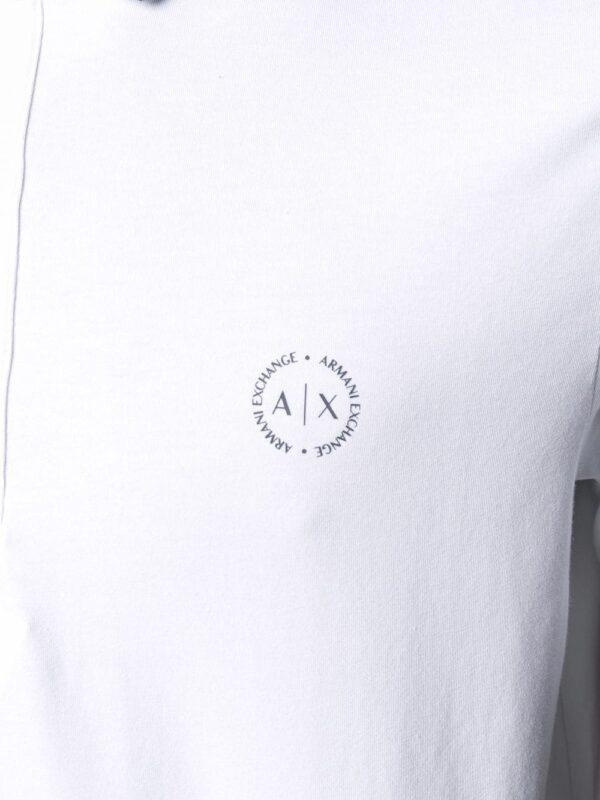 Armani Exchange embroidered logo polo shirt - Image 5