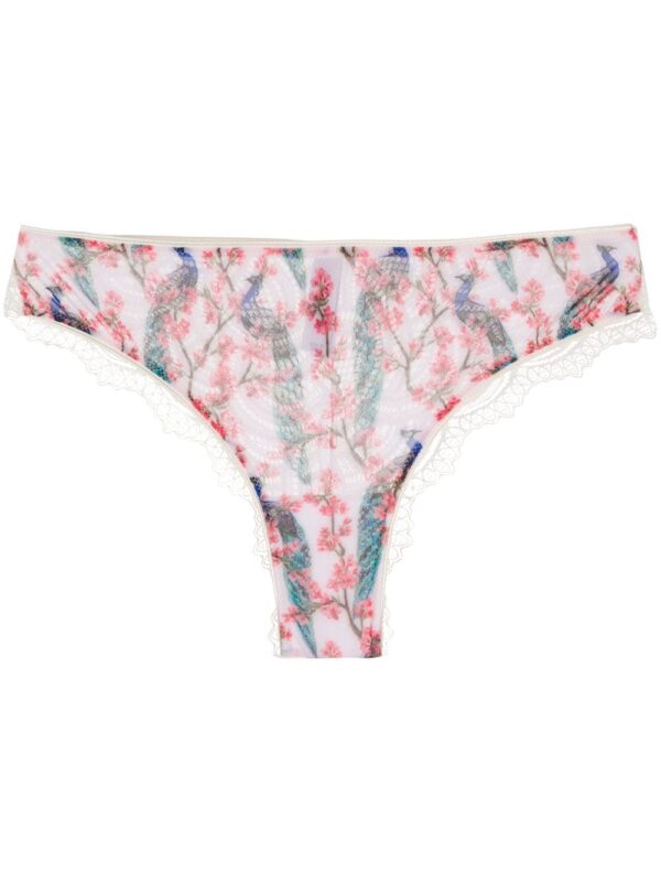 Dolci Follie  peacock print brazilian briefs