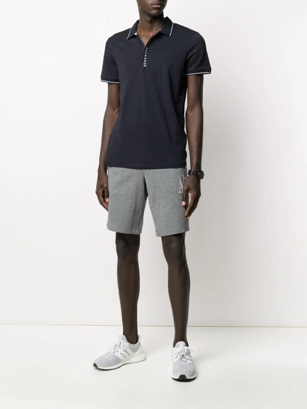 Armani Exchange  logo detail polo shirt - Image 2