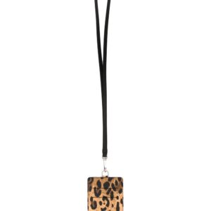 Dolce & Gabbana leopard-print leather card holder