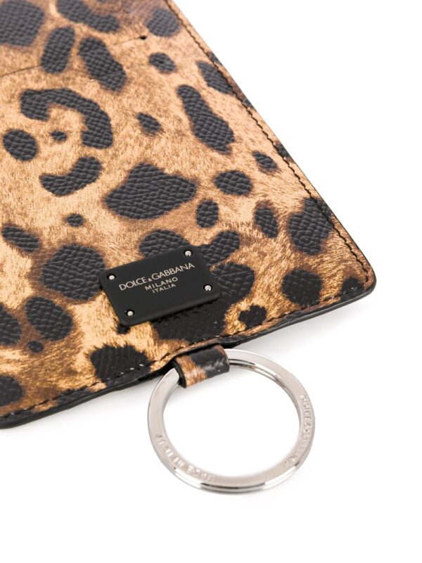 Dolce & Gabbana leopard-print leather card holder - Image 2